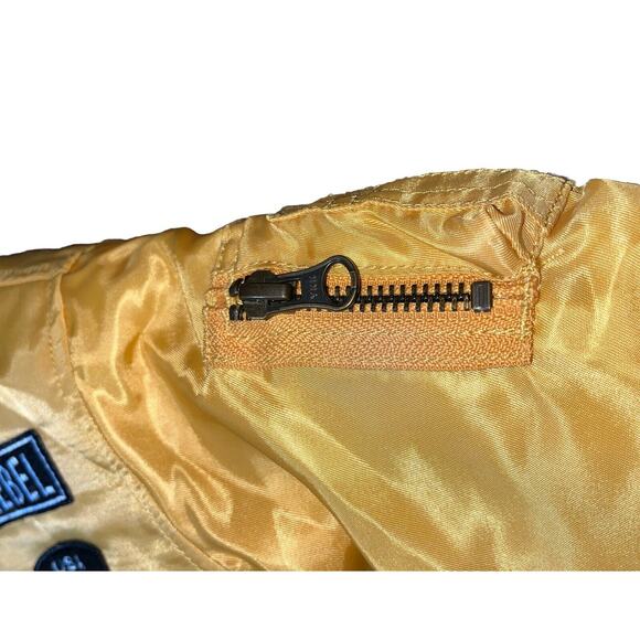 dip Yellow‎ Infant Bomber Pilot Jacket (Size 6-12M) Frequent Flyer USA Wind &Sky - Picture 4 of 11